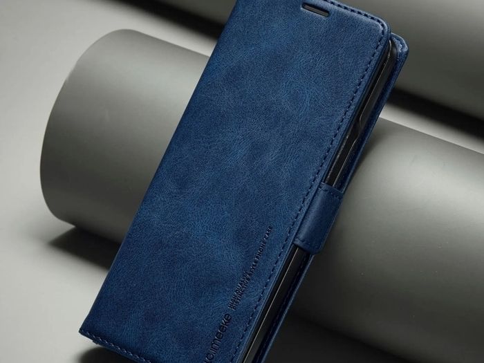 Samsung Galaxy Fold 6 Leather Case Blue - Brand new