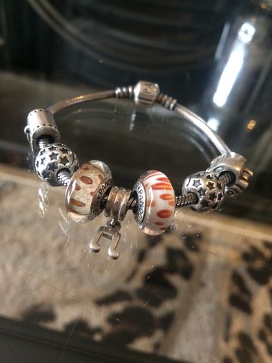 Pandora Genuine Oxidised Charm Bracelet