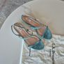 L.K. Bennett Sandals Turquoise Size: 7 Size 40 Image 8