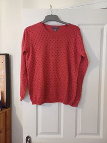 NEW Red & Black Spot Jumper