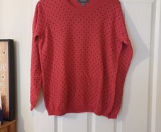 NEW Red & Black Spot Jumper