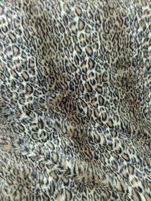 Large leopard skin fur throw and cushions
