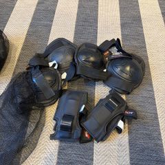 Set of kids elbow and knee guards