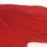 River Island Ladies Red Semi Pleated Sheer Top Long Sleeves Cold Shoulders Sz 10 including postage Image 6