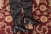 Dune over the knee leather boots, size EU-40, UK-7