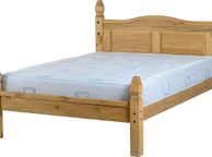 main image for ad Corona 4'6" Bed Low Foot End in Distressed Waxed Pine