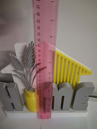 Brand New 3D Printed "HOME" Table Sign / Modern Decor