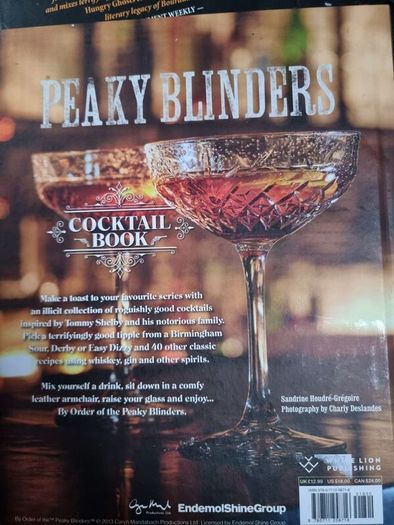 Peaky Blinders cocktail cookbook