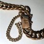 Vintage 18ct Gold Unisex Double-Curb Bracelet Image 2