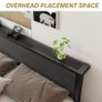 King Size Bed Frame with Wooden Storage Headboard Image 5