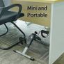 Mini Pedal Exercise Bike Portable Home Workout Office Exerciser Bike Gym Equipment Fitness Leg Foot Arm Under Desk Sitting Down Stepper Training Adjustable (FREE SHIPPING) Image 5