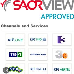 Satellite Tv + Saorview Installation With Recording Box 299