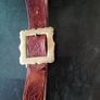 men's. Real. leather. belt.   Size. Med Image 6