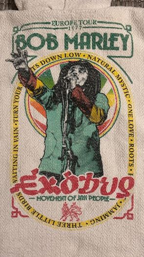 BOB MARLEY European Tour 1977 heavyweight 100% cotton hoodie music icon memorabilia
