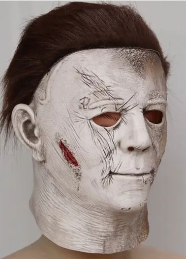 Michael Myers Halloween mask with hair.