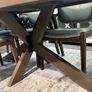 200cm Oval Scandinavian Oak dining table, Like New Image 3