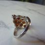Statement Sterling Silver and Garnet Cluster Ring, Size L Image 5