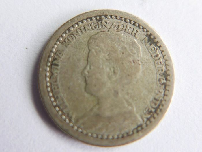 Netherlands, Wilhelmina I, 10 Cents, 1919-36-37, Silver Coins