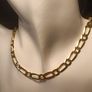 Hard Gold Plated Sterling Silver Italian Made Chain Image 7