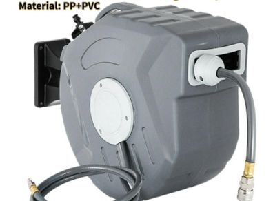 Automatic Retractable Water Hose Reel Garden Hose Pipe Reel Winder Wall Mount for Car Cleaning Irrigation