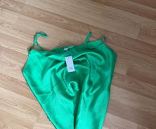River Island Green Cami Top Size 14 New With Tags