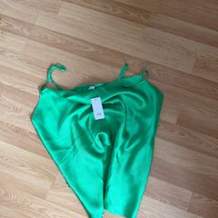 River Island Green Cami Top Size 14 New With Tags