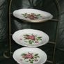 Vintage Wrought Iron & Bone China Serving Stand Image 5