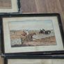 5 Antique Hunt Scene Pictures in Original Frames Postage Available or Collection is always welcome Image 4