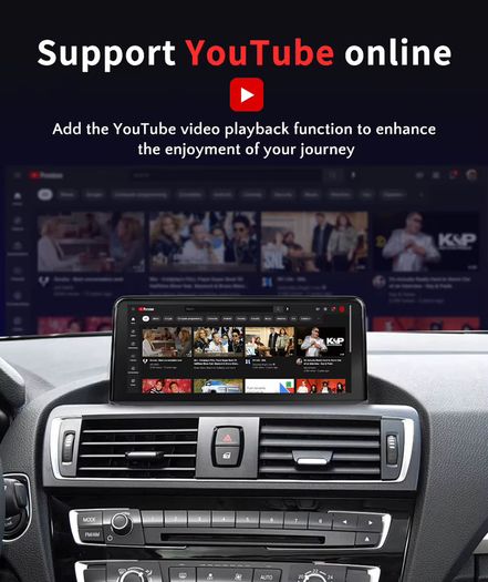 Car Radio Wireless CarPlay Android Auto Touch Screen For BMW 3 4 Series F30 F31 F32 F33 F34 F36 NBT EVO System with MirrorLink BT GPS Function Multimedia Display