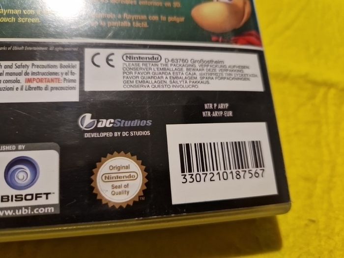 Rayman Ds Nintendo ds games Original