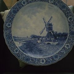 Dutch antique wall plate