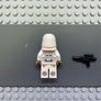 lego star wars sw1180 Snowtrooper minifigure - Female, Printed Legs, Dark Tan Hands, Reddish Brown Head, Open Mouth Smirk Image 2