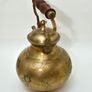 Vintage Indian large Brass kettle With Rosewood Wooden Handle coffee pot tea Image 7