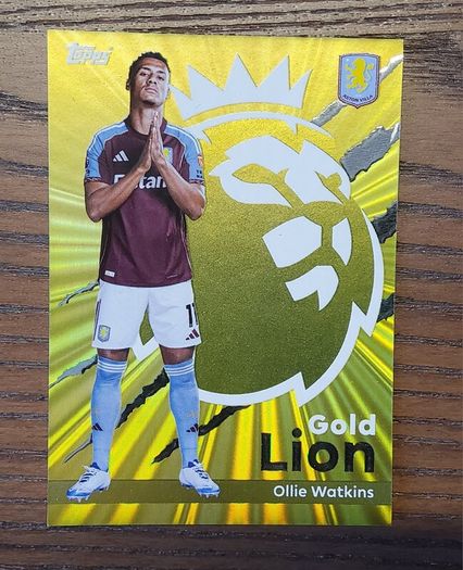 Ollie Watkins - Topps Premier League Gold Lion  Aston Villa
