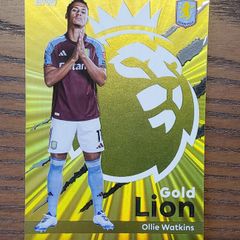 Ollie Watkins - Topps Premier League Gold Lion  Aston Villa