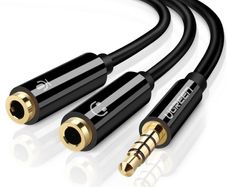 3.5mm male to 2 Female Audio Cable
