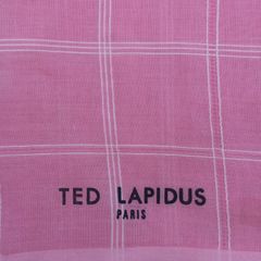Ted Lapidus pink and white scarf