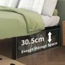 Teen 3ft Single Bed Frames with Rounded Corner Legs, Heavy Duty Metal Bed Frame Single with Steel Slats Support, Single Bed 36 cm High, Noise Free, Easy Assembly Image 6
