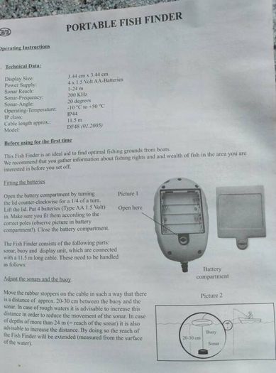 Portable Fish Finder