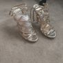 Light gold Champagne Jimmy Choo Platform sandals shoes Image 2