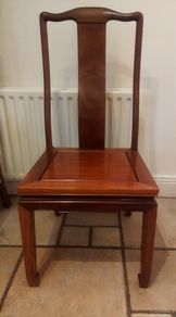 8 Oriental teak Chairs