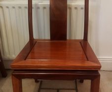 8 Oriental teak Chairs