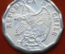 Chile 1979 Vintage Coin Stamp cover BUNC