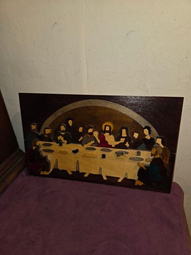Hand Made Wooden The Last Supper Wall Hanging
