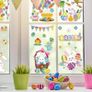 Easter Window Stickers,6 Sheet Easter Bunny Window Clings Decorations for Easter Window Display (FREE POSTAGE) Image 5
