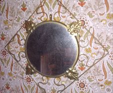 Gold finish mirror
