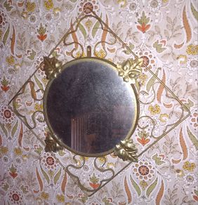 Gold finish mirror