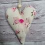 Hanging Heart Decoration. Handmade shabby chic decor. Perfect gift for teacher. Image 7