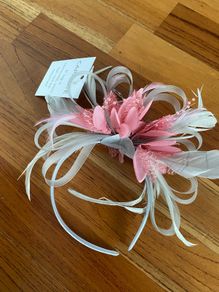 silver fascinator