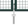 Garden Gate Steel 500x75 cm Green Image 3